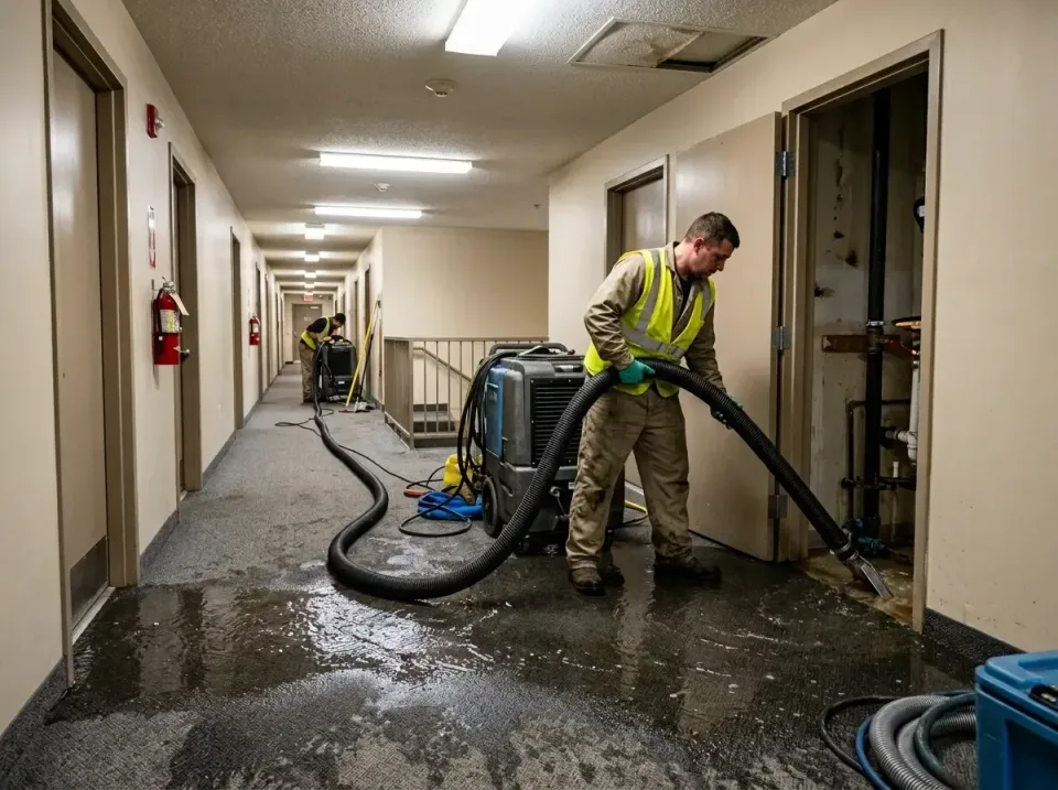 multi-unit-apartment-hallway-f-005 — frequently asked questions, Emergency Burst Pipe Water Extraction & Removal in Sugarcre…